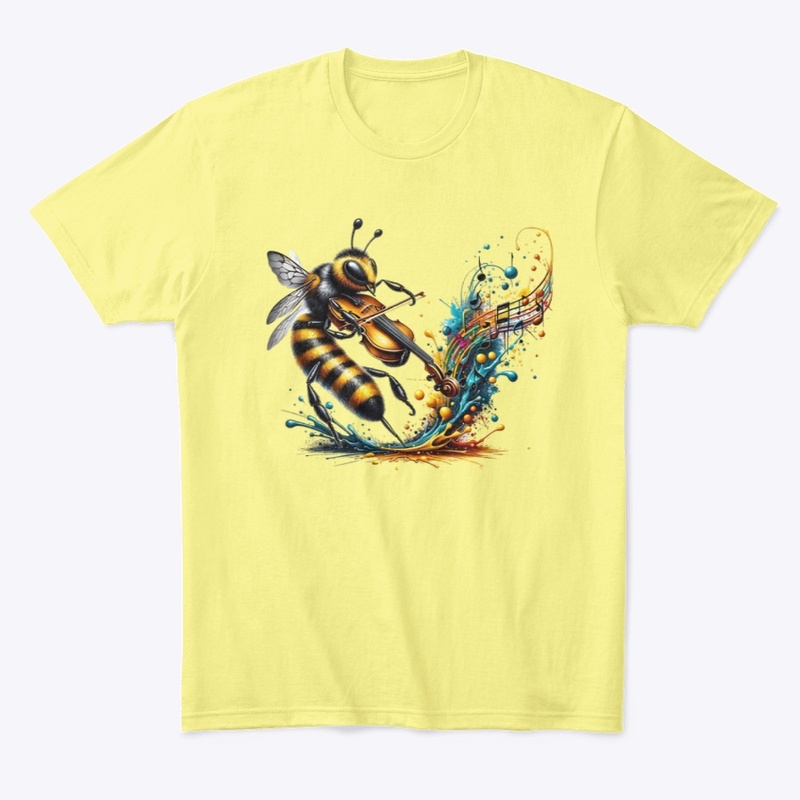 bee playing fiddle
