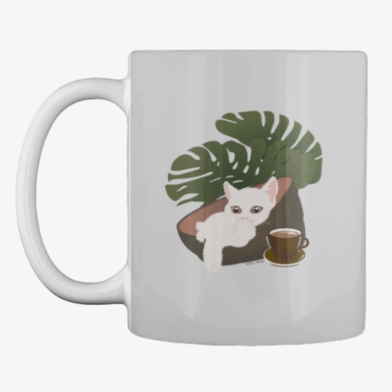White Cat Coffee and her Montera Plant