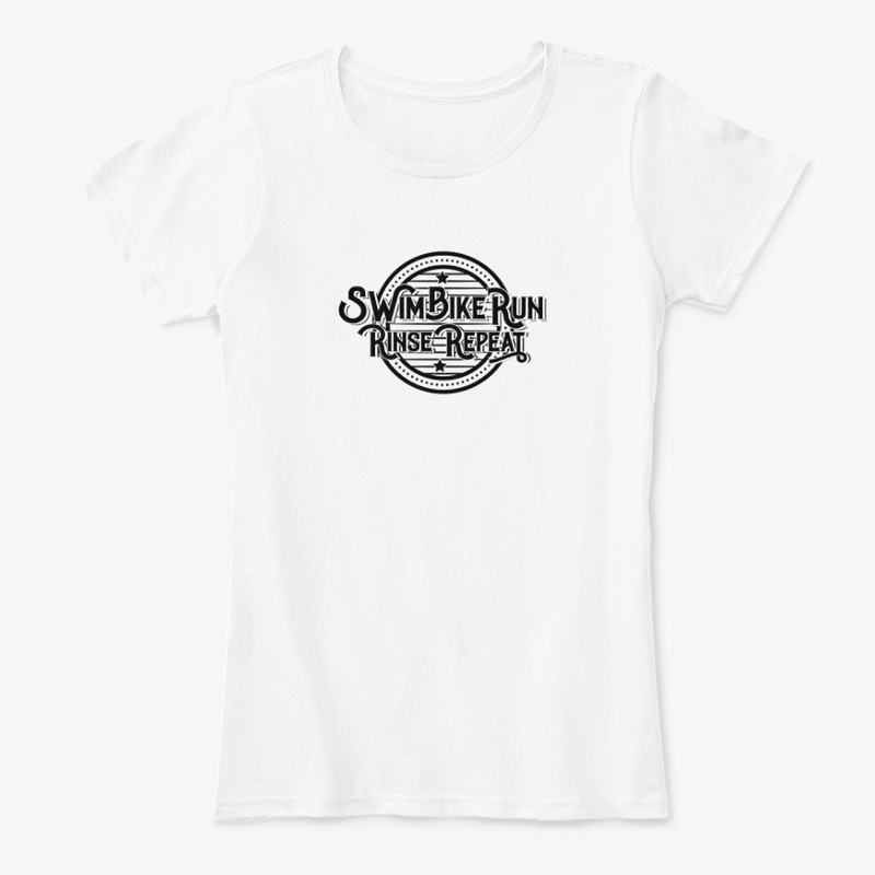 Swim Bike Run Vintage White