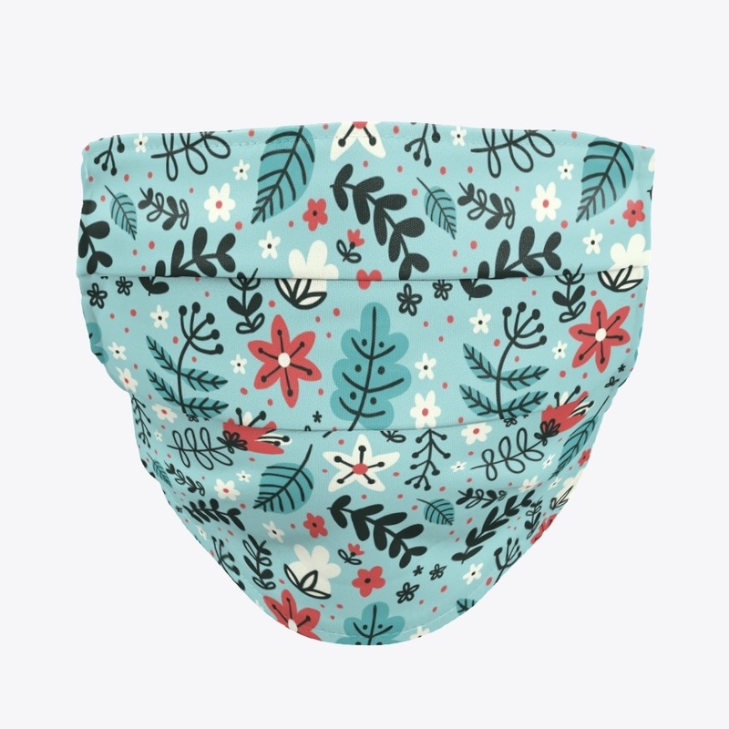 Flower seamless pattern mask