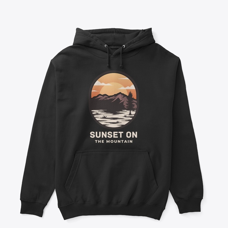 sunset on mountain