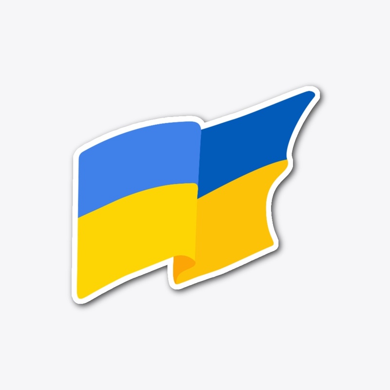 Sticker Be Brave Like Ukraine 🇺🇦💪