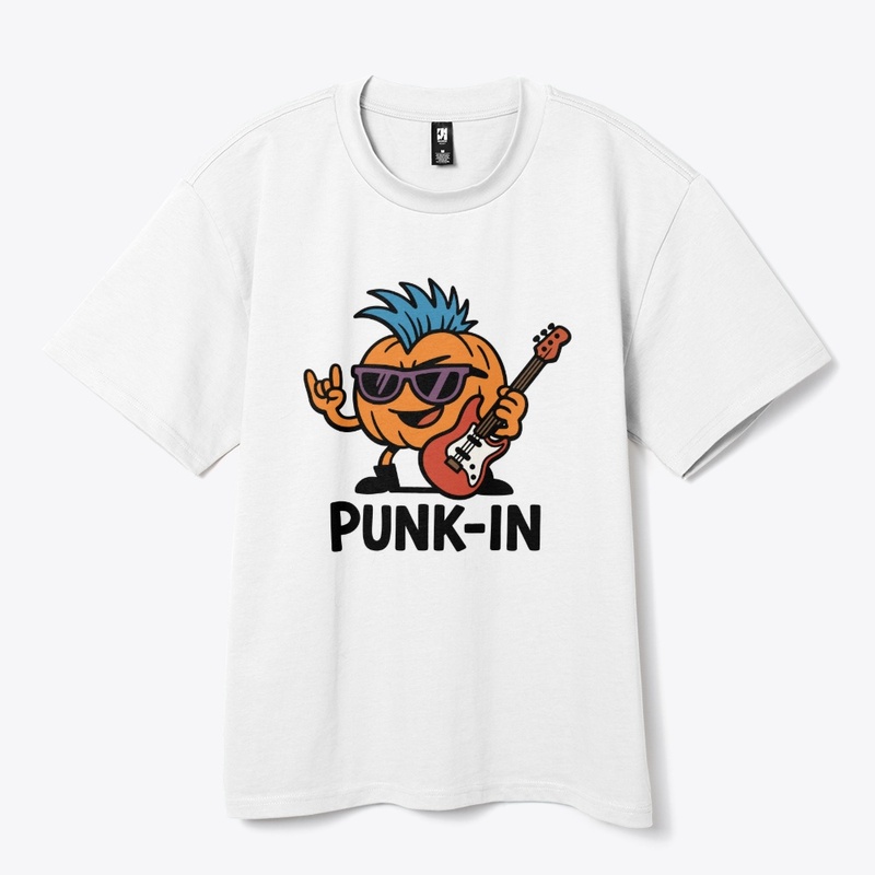 Cartoon Punk Rock Pumpkin Halloween