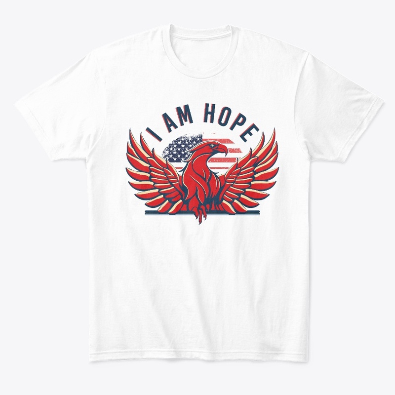 I am Hope Eagle tshirt with us flag