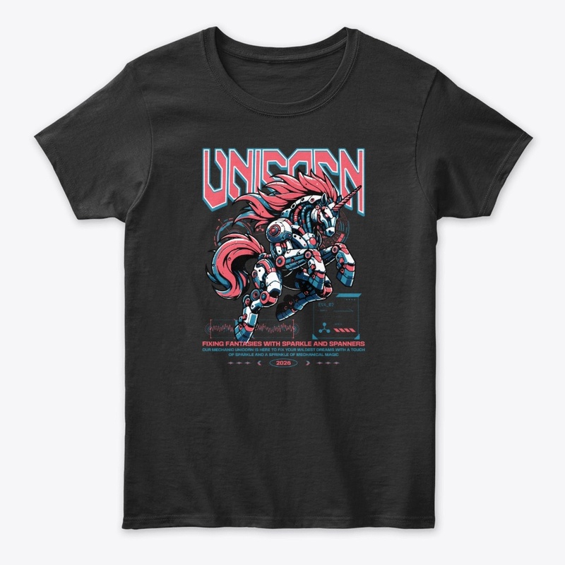 Mechanic Unicorn Animal Future Horse Y2K