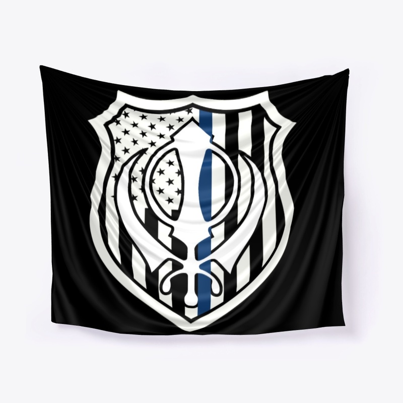 Thin Blue Line Sikh Khanda