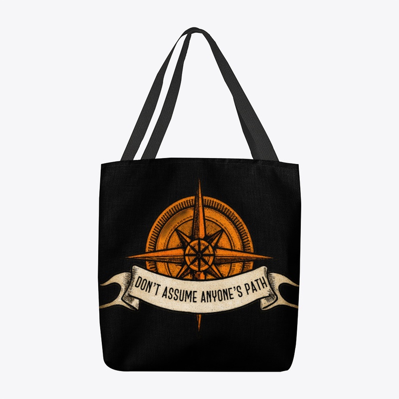 Pathfinder printed tote bag in pumpkin