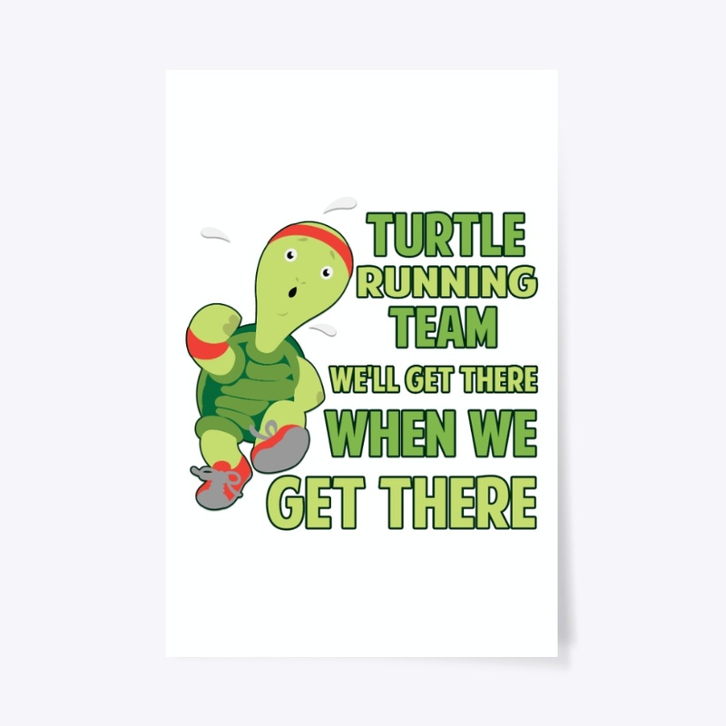 Turtle Running Team Funny Gift
