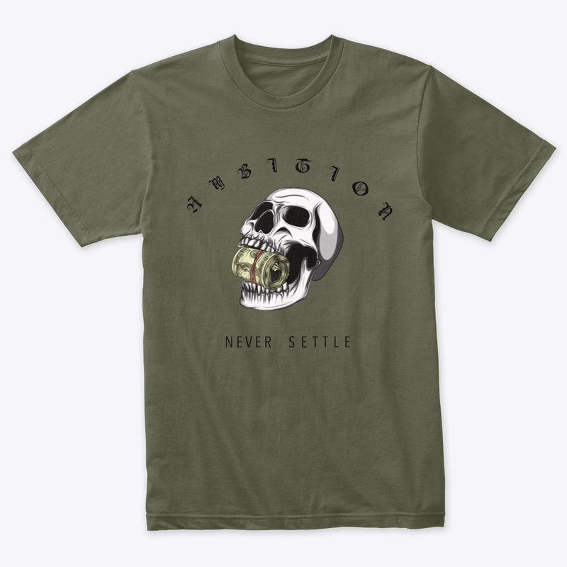 Never Settle Skull Tee 