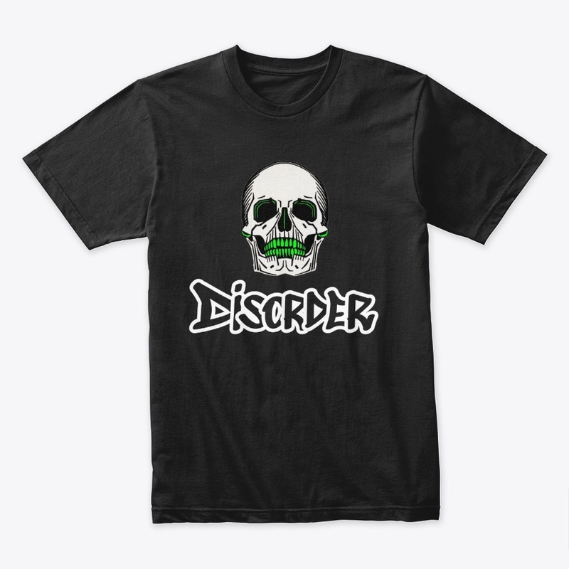 Skull with Disorder in Graffiti Style