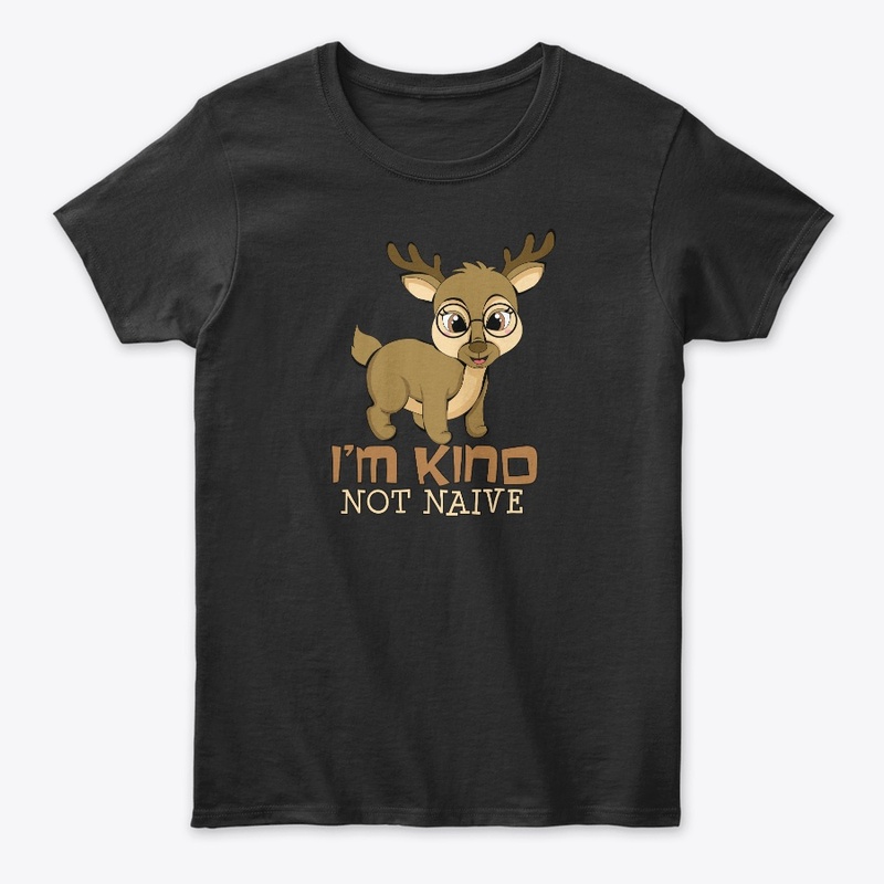 Kind Not Naive Teacher Deer With Glasses