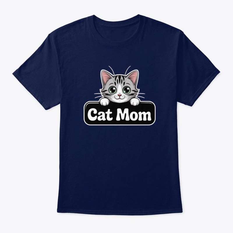 Cat Mom Shirt Cute Kitten Lover