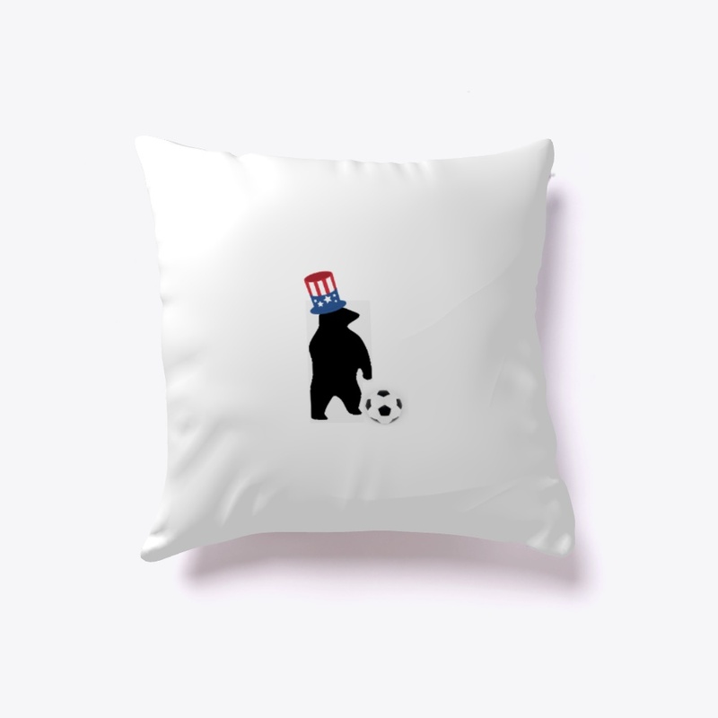  American flag football Tee w/ bear