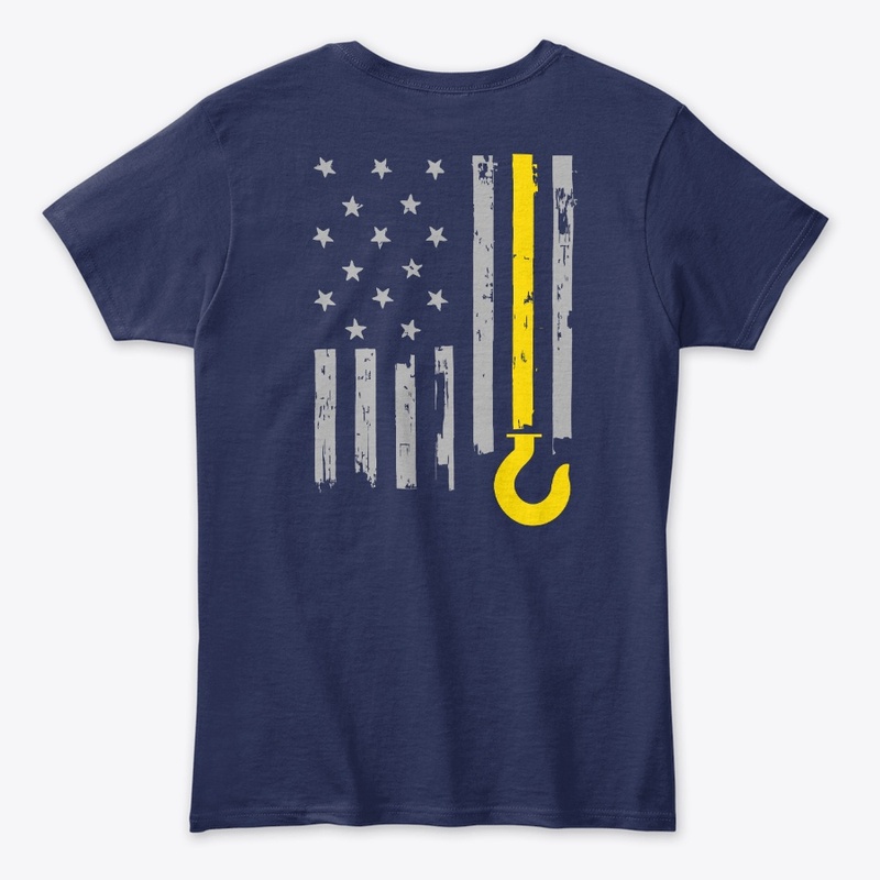 Tow Truck Driver Yellow Line Flag