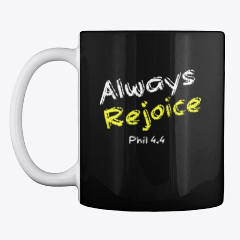 Always rejoice tee; christian tee