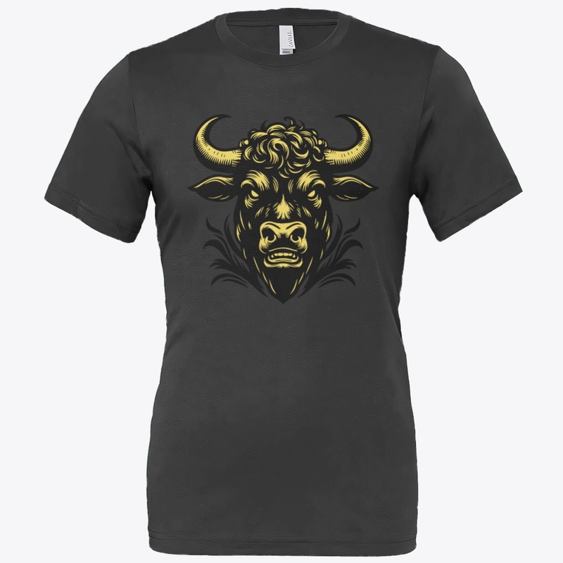 Angry Cow Head Design