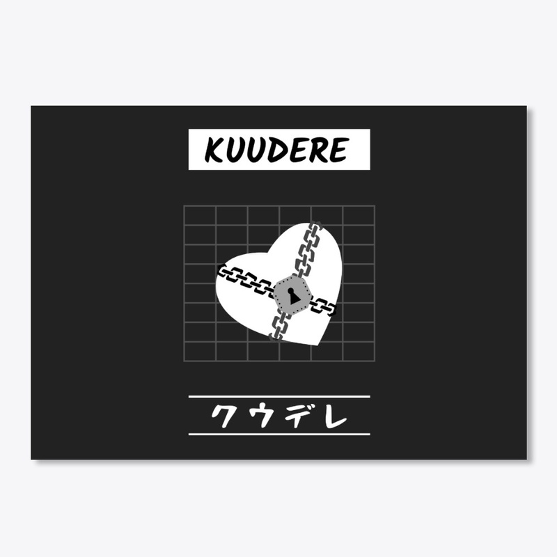 Kuudere symbol with Katakana (white)