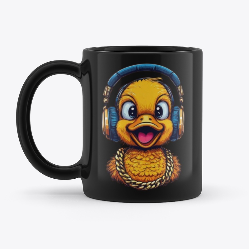 "DJ Duckie" Groovy Duck with Headphones