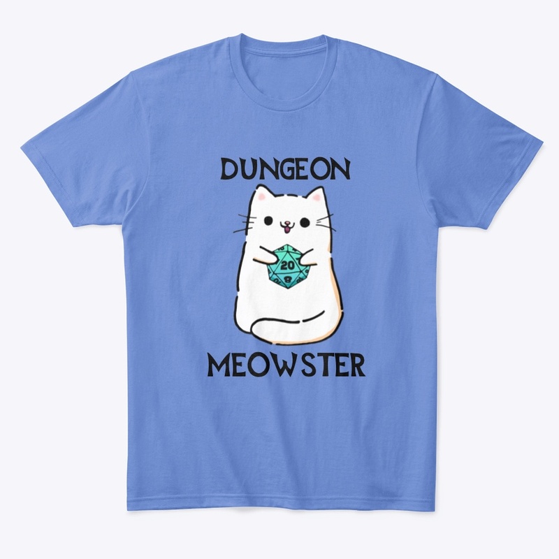 Dungeon Meowster Dice Cat - Blue