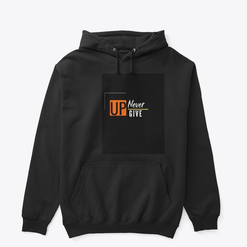 "Never Give Up" Black T-Shirt