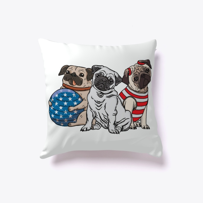 Patriotic 4th Of July Pug Lover Gift