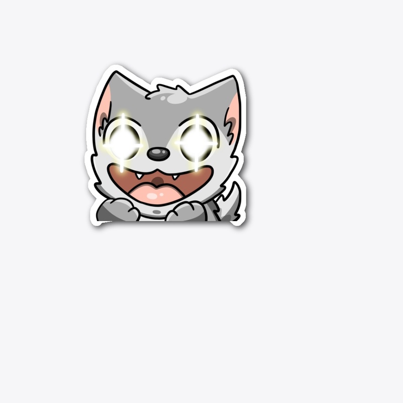 Wow Emote (Die Cut Sticker 2.5in)