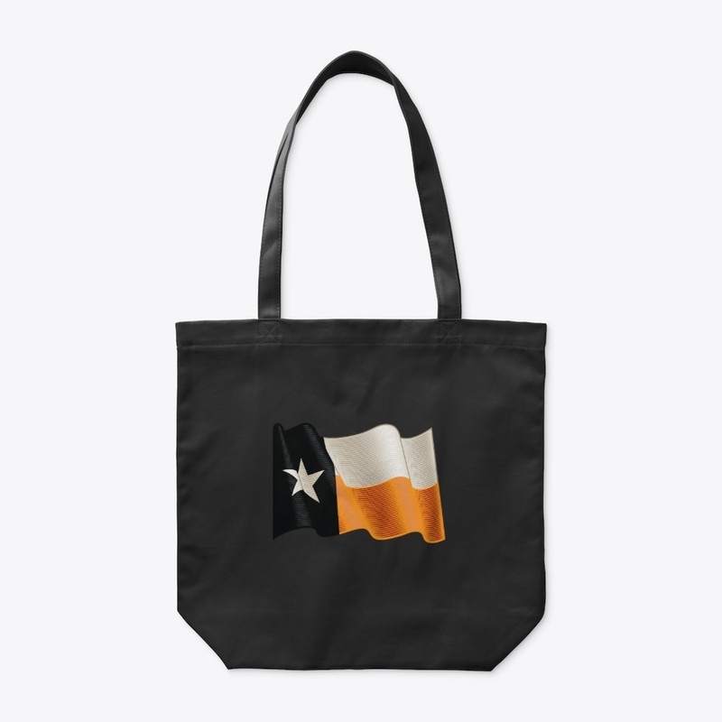 Orange and Black Flag