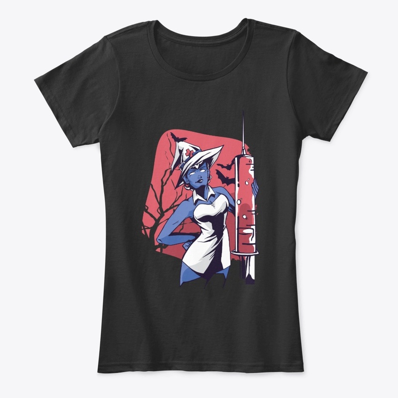 Nurse Witch Premium Scoop T-Shirt