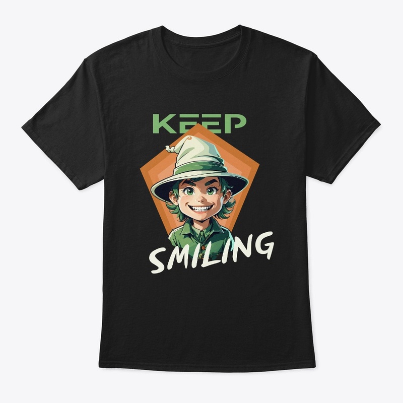 ''Keep Smiling'' T Shirt Design