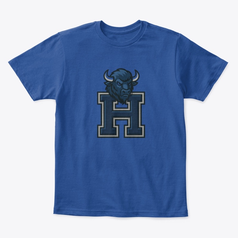 Bison Head Atop H