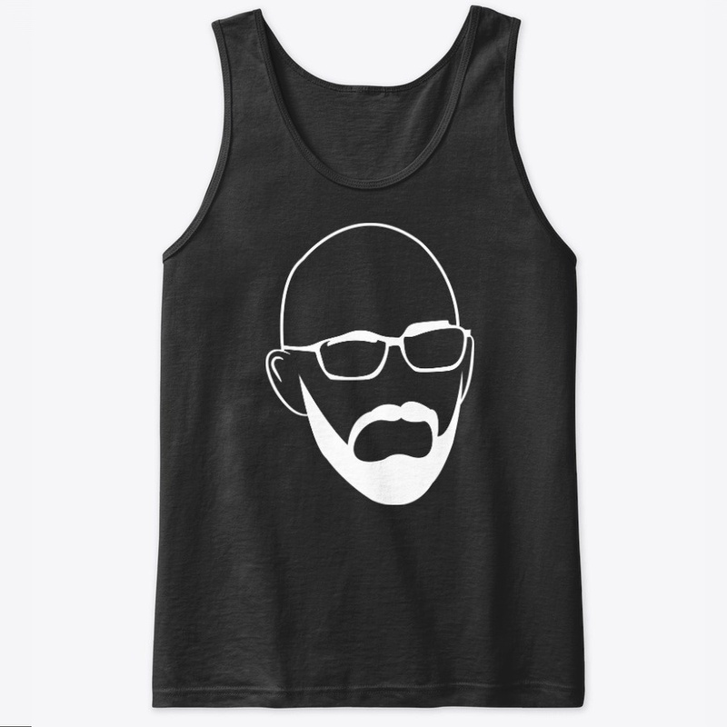 Simon Face - White on Black