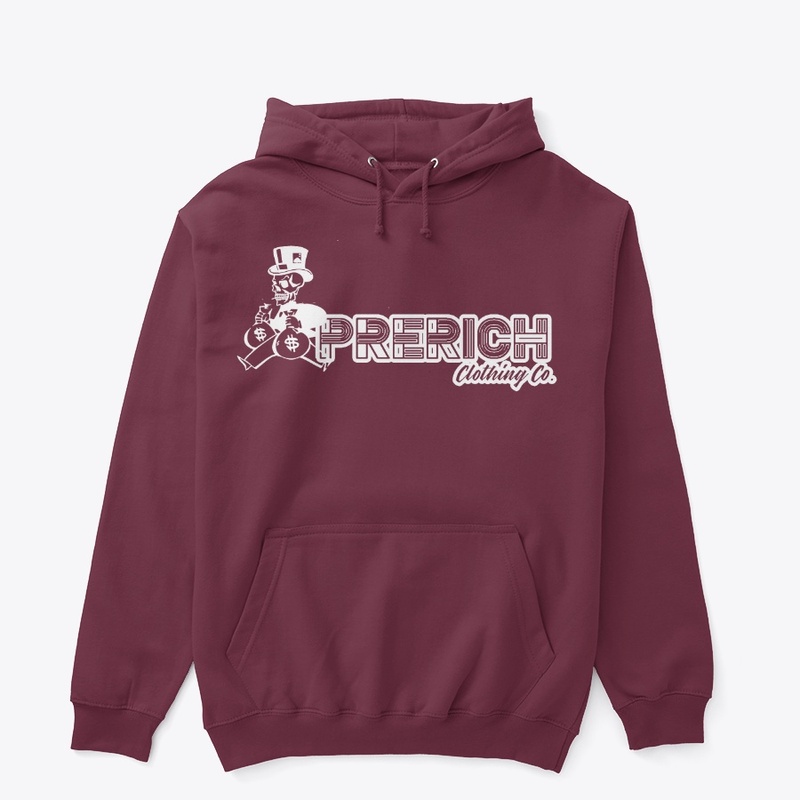 PreRich Clothing Co white logo