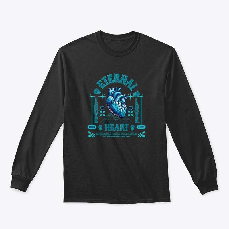 Eternal Heart Typography Lettering Merch