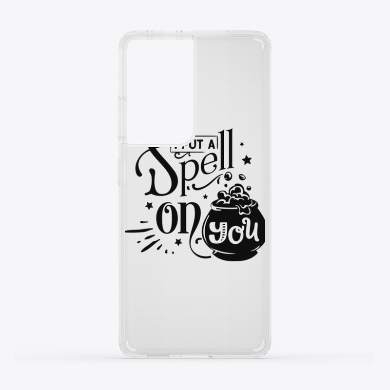 Black text design I put spell on you
