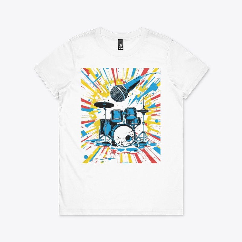 Live Music Beat | Dynamic Drummer Tee