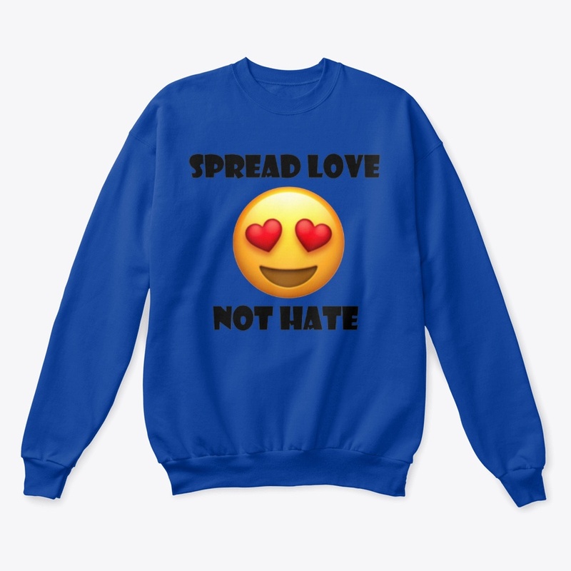 Spread Love Not Hate Eye Heart Emoji 1