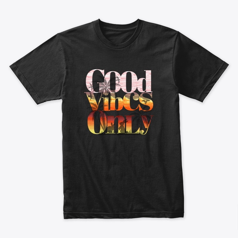 Good Vibes Only Tropical Sunset