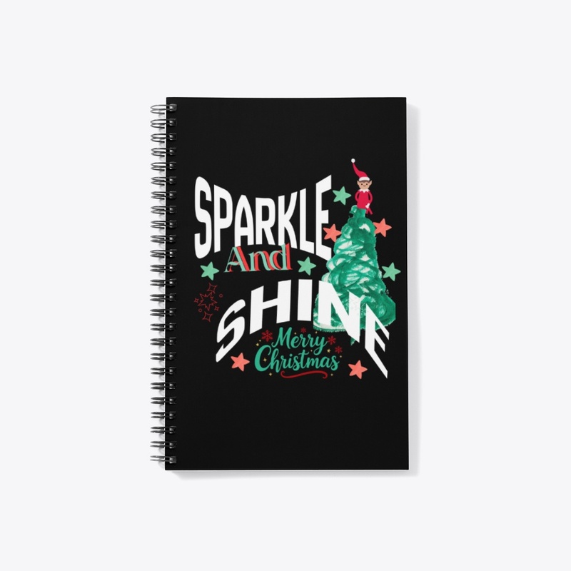 SPARKE AND SHINE & MERRY CRISTMAS Tee