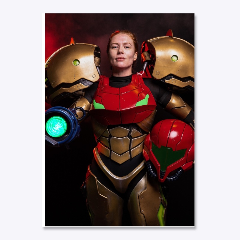 Samus Varia suit (blaster up)