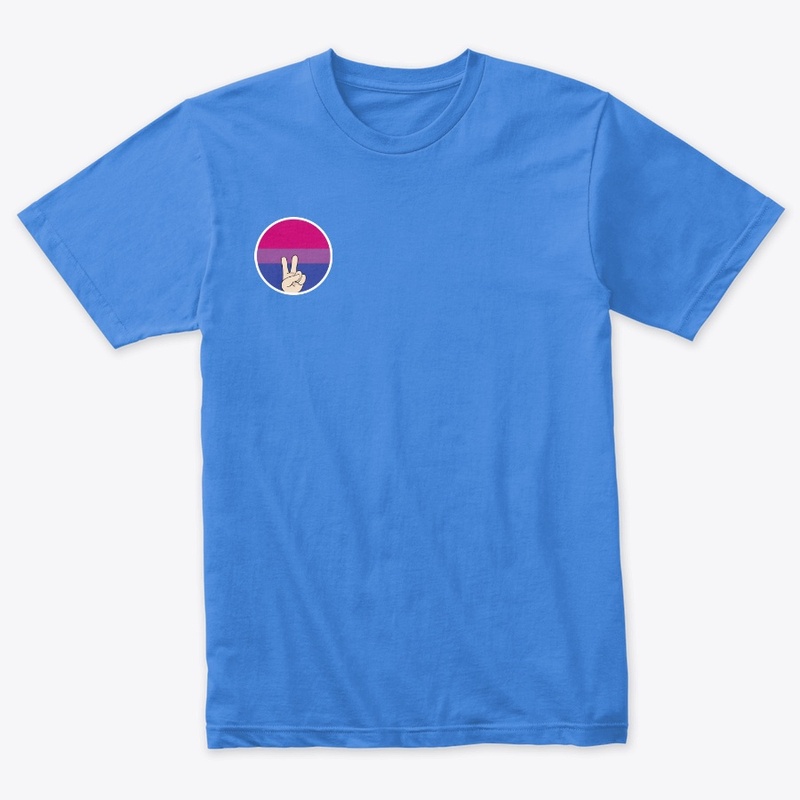 Bisexual Pride Peace Sign Flag