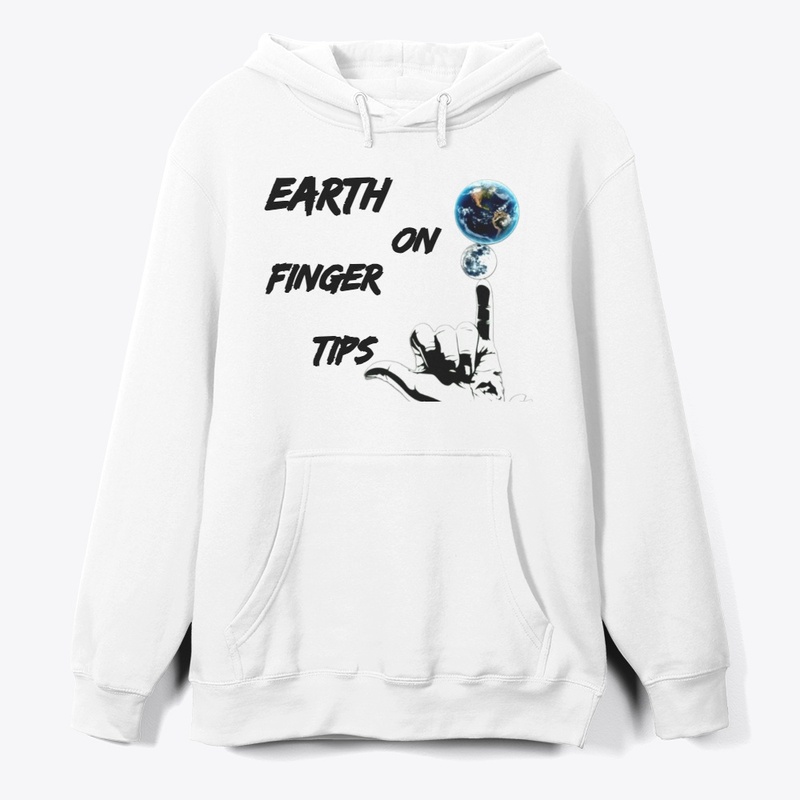 EARTH ON FIGER TIPS HOODIE