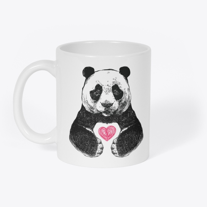 panda and heart -international panda day
