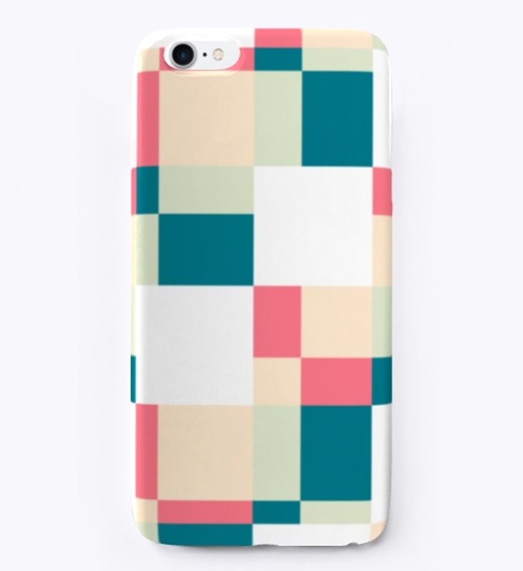 Abstract Pixel Patchwork Pattern Art