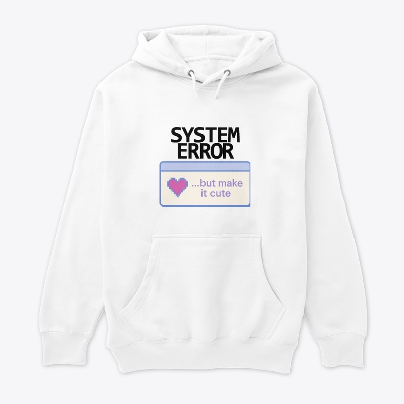 System Error (BLACK) Y2K Glitch Merch