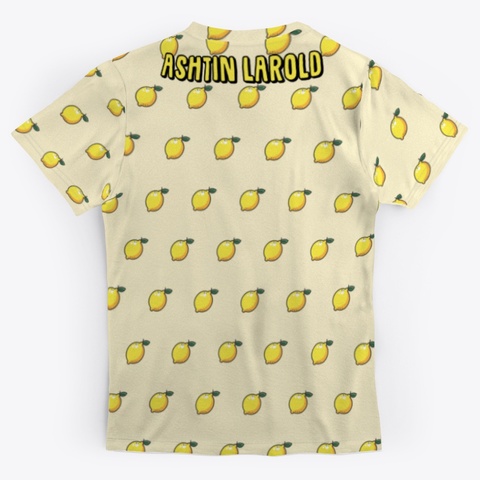 Lemonade All Over Print Tee Light Yellow T-Shirt Back