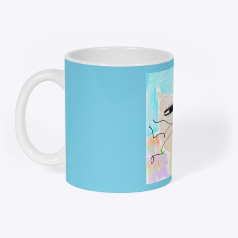 Cat 58 By Brad Nack Pastel Blue T-Shirt Front