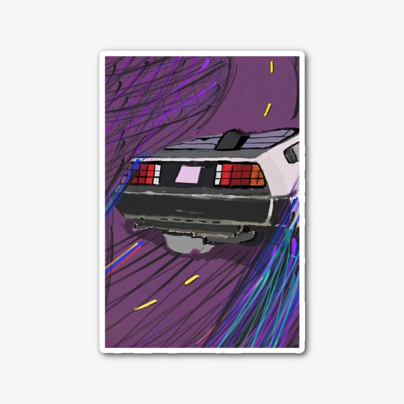 DeLorean Sticker