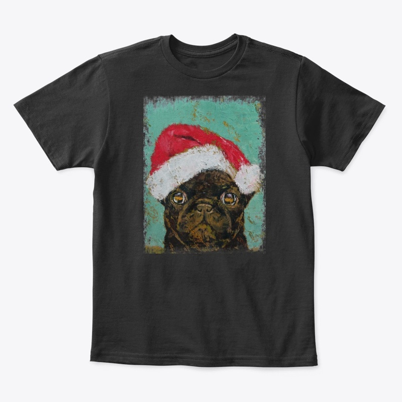 Funnyu gift Santa Pug slim fit