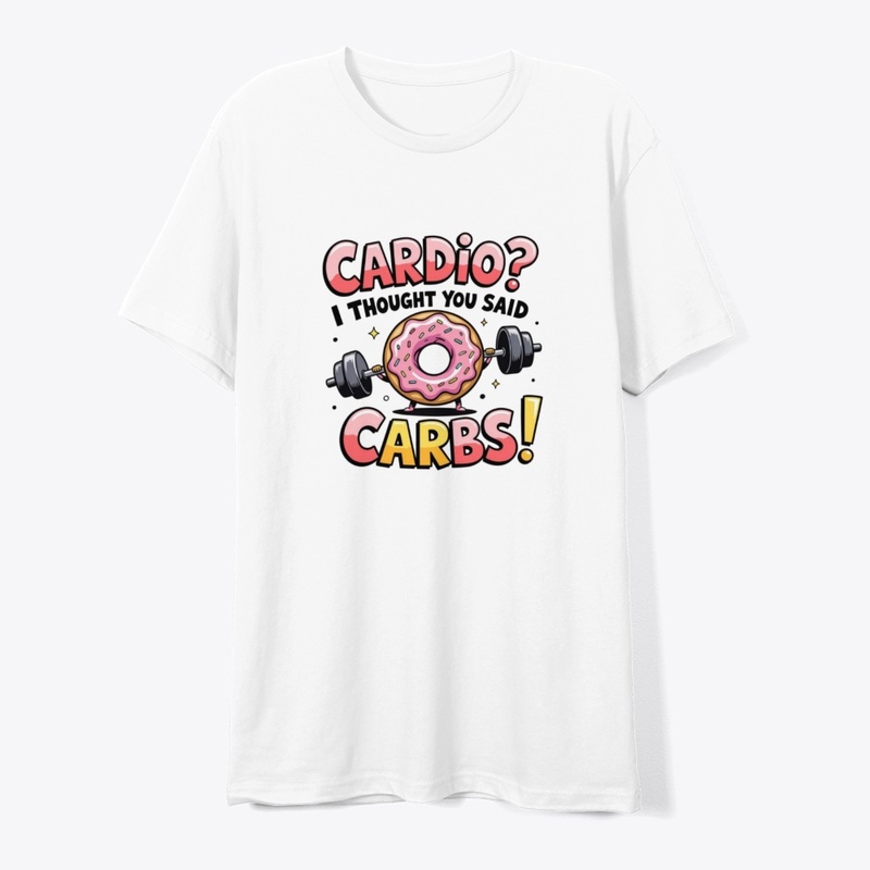 Funny Donut Gym Design T-Shirt