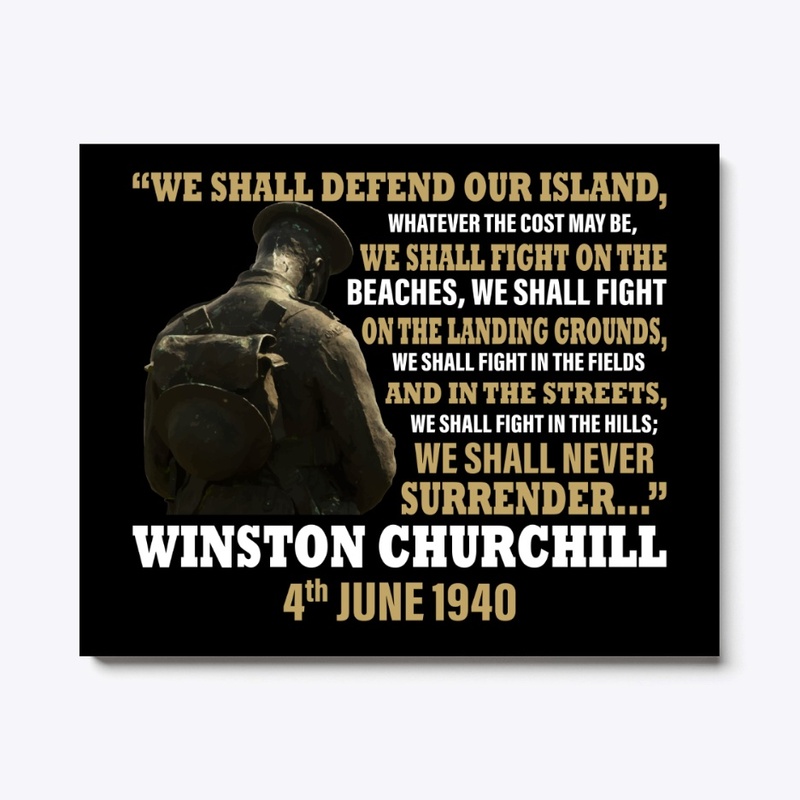 Winston Churchill Never Surrender Tee